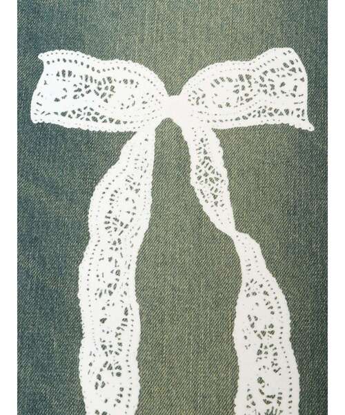 EVRIS（エヴリス）の「ハイウエストリボンレースワイドデニムパンツ（デニムパンツ・レディース・ブルー/インディゴブルー・MEDIUM/SMALL）」の7枚目の写真