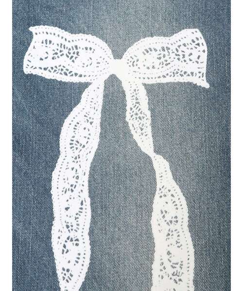 EVRIS（エヴリス）の「ハイウエストリボンレースワイドデニムパンツ（デニムパンツ・レディース・ブルー/インディゴブルー・MEDIUM/SMALL）」の8枚目の写真