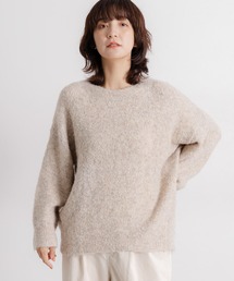 studio CLIP | 5ゲージウールミックスブークレニット(ニット/セーター)