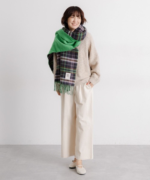 studio CLIP（スタディオクリップ）の「5ゲージウールミックスブークレニット（ニット/セーター・レディース・チャコール/ブラウン/アイボリー・FREE）」の14枚目の写真