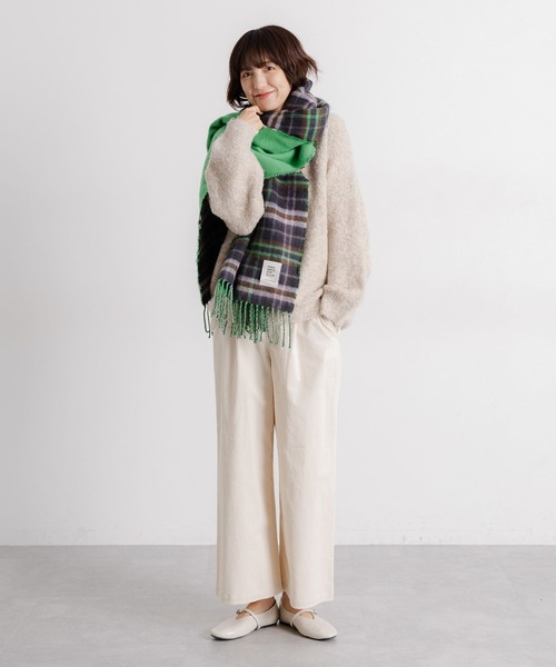 studio CLIP（スタディオクリップ）の「5ゲージウールミックスブークレニット（ニット/セーター・レディース・チャコール/ブラウン/アイボリー・FREE）」の15枚目の写真