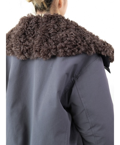 DOLLUPOOPS（ドールアップウップス）の「ボアライニングブルゾン（ブルゾン・レディース・ベージュ/チャコールグレー・FREE）」の16枚目の写真