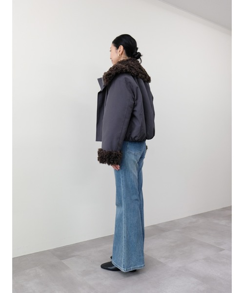 DOLLUPOOPS（ドールアップウップス）の「ボアライニングブルゾン（ブルゾン・レディース・ベージュ/チャコールグレー・FREE）」の14枚目の写真