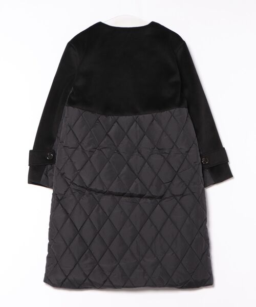 MILLION CARATS（ミリオンカラッツ）の「【軽くてあったか・こなれ映え】キルティング切り替えで細見え！抜け感Vネックが大人カジュアルにハマる上品コート（その他アウター・レディース・チャコールグレー/ブラック・FREE）」の9枚目の写真