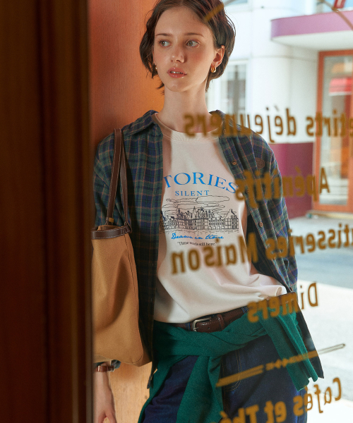 PIGMENT（ピグメント）の「ピーチレザーバックシャンプルオーバーシャツ (KYNB2507024)（シャツ/ブラウス・レディース・ブラウン/グリーン・FREE）」の5枚目の写真