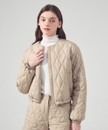 ネオダイヤキルティングジャンパー BEIGE