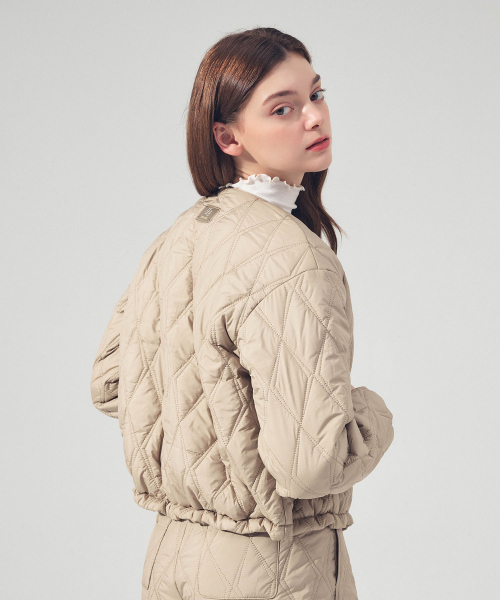LORDLOAR(ロードロアル)の「ネオダイヤキルティングジャンパー BEIGE(ダウンジャケット/コート・レディース・その他・SMALL/MEDIUM/LARGE)」の2枚目の写真