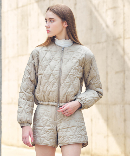 LORDLOAR(ロードロアル)の「ネオダイヤキルティングジャンパー BEIGE(ダウンジャケット/コート・レディース・その他・SMALL/MEDIUM/LARGE)」の3枚目の写真