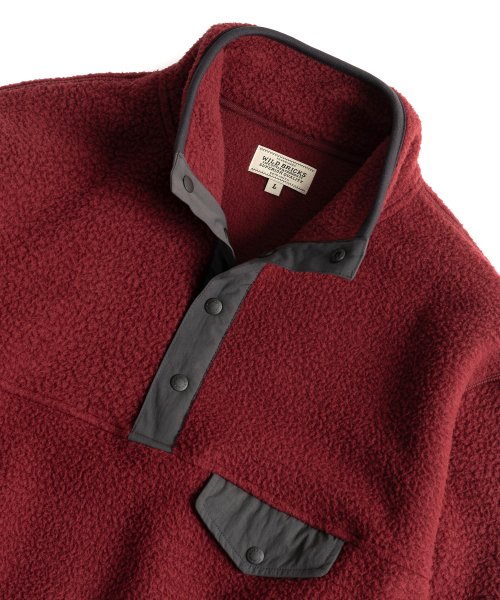 WILD BRICKS(ワイルドブリックス)の「WB FLEECE PULLOVER (wine)(その他アウター・メンズ・その他・MEDIUM/LARGE/X-LARGE)」の3枚目の写真