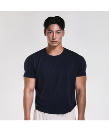 RVD（アールブイディー）の「テンセルモーダルワイド無地マッスルフィット半袖Tシャツ（ネイビー）（Tシャツ/カットソー）」