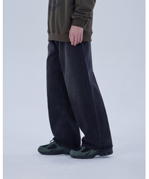DYSFUNCT（ディスファンクト）の「BRUSH WASHING DENIM PANTS (BLACK)（デニムパンツ）」