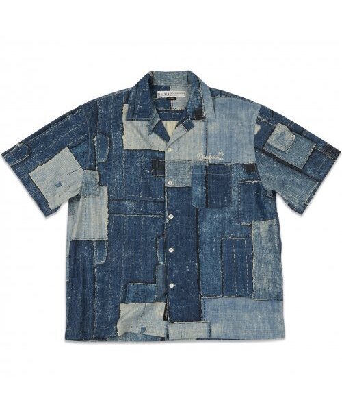 DIAFVINE(ディアフバイン)の「DV.LOT 682 INDIGO BORO shirt(シャツ/ブラウス・メンズ・その他・XX-LARGE/LARGE/X-LARGE)」の1枚目の写真