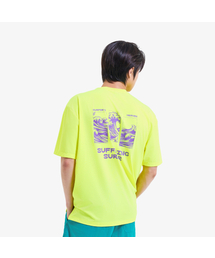 BALLOP（バロップ）の「男女共用グリッドショートスリーブラッシュガードネオン（ラッシュガード）」
