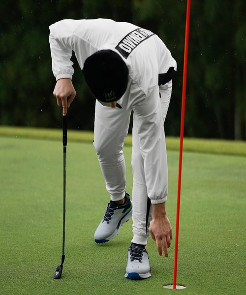 DIVINER GOLF（ディバイナー ゴルフ）の「【DIVINER GOLF】シャカスタンドジップブルゾンセットアップ メンズ ゴルフウェア スタンドジャケット ジョガーパンツ ナイロン 上下セット 春服 冬服（セットアップ・メンズ・チャコール/ブラック/ホワイト・L/M/XXL/XL）」の13枚目の写真