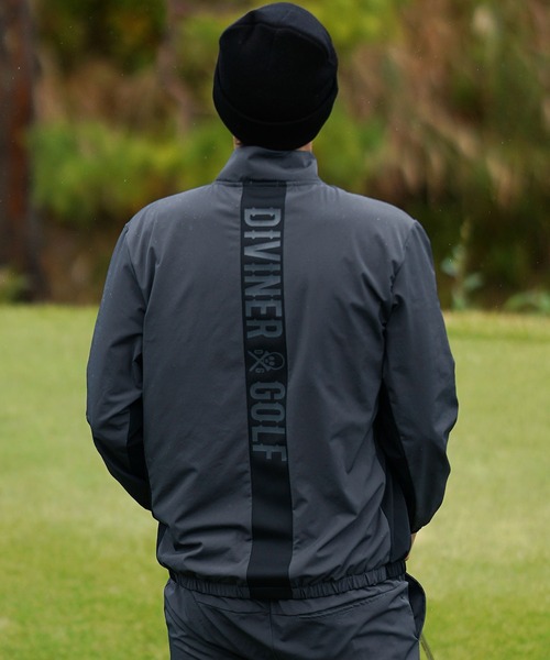 DIVINER GOLF（ディバイナー ゴルフ）の「【DIVINER GOLF】シャカスタンドジップブルゾンセットアップ メンズ ゴルフウェア スタンドジャケット ジョガーパンツ ナイロン 上下セット 春服 冬服（セットアップ・メンズ・チャコール/ブラック/ホワイト・L/M/XXL/XL）」の15枚目の写真
