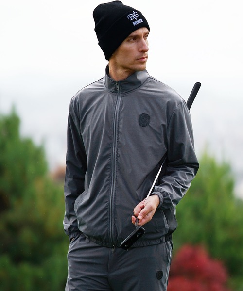 DIVINER GOLF（ディバイナー ゴルフ）の「【DIVINER GOLF】シャカスタンドジップブルゾンセットアップ メンズ ゴルフウェア スタンドジャケット ジョガーパンツ ナイロン 上下セット 春服 冬服（セットアップ・メンズ・チャコール/ブラック/ホワイト・L/M/XXL/XL）」の19枚目の写真