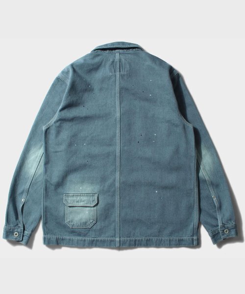 VDR（ブイディアール）の「FIVE -POCKET CHORE JACKET [Bleach indigo]（デニムジャケット・メンズ・その他・LARGE/MEDIUM/X-LARGE）」の3枚目の写真