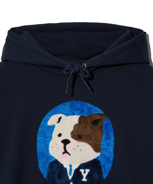 YALE(イェール)の「ダンライクプレッピー フードパーカー_ネイビー(パーカー・レディース・その他・LARGE/MEDIUM/SMALL/X-LARGE)」の4枚目の写真