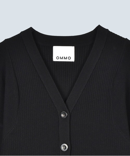 OMMO（オーエムエムオー）の「SQUARESLEEVE V NECK KT CD（カーディガン/ボレロ・レディース・ブルー/グレー/ブラック/グリーン・F）」の15枚目の写真