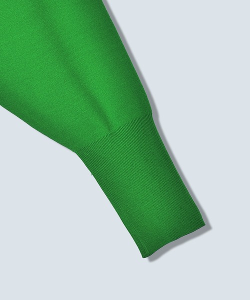 OMMO（オーエムエムオー）の「SQUARESLEEVE V NECK KT CD（カーディガン/ボレロ・レディース・ブルー/グレー/ブラック/グリーン・F）」の20枚目の写真