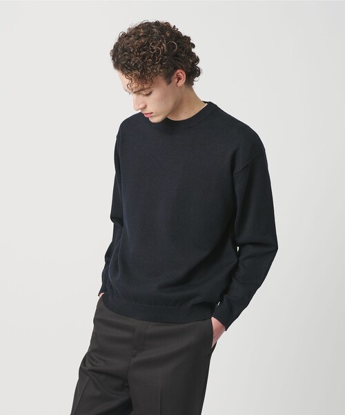 BEAUTY&YOUTH UNITED ARROWS（ビューティーアンドユースユナイテッドアローズ）の「ハイブリッド リネン クルーネック ニット（ニット/セーター・メンズ・ネイビー/レッド/グレー/ナチュラル・S/M/L/XL）」の6枚目の写真