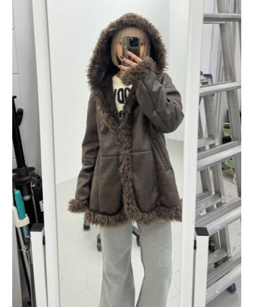 VINTAGE FAUX FUR MIDDLE ムートン（ムートンコート）｜LAGUA GEM