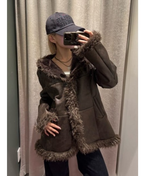 VINTAGE FAUX FUR MIDDLE ムートン（ムートンコート）｜LAGUA GEM