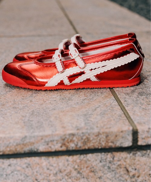 Onitsuka Tiger(オニツカタイガー)の「MEXICO 66 TGRS / メキシコ 66 ティージーアールエス(バレエシューズ・レディース・ベージュ系その他/レッド系その他/グレー系その他/ピンク系その他・22.5/23/23.5/24/24.5/25/25.5/26/26.5/27/27.5/28/28.5)」の7枚目の写真