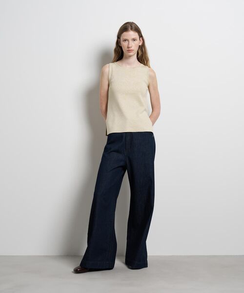 LANVIN en Bleu（ランバンオンブルー）の「ラメノースリーブニット（ニット/セーター・レディース・グレー/チャコールグレー/ベージュ・38）」の16枚目の写真