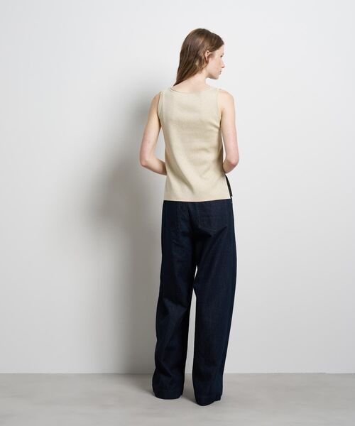 LANVIN en Bleu（ランバンオンブルー）の「ラメノースリーブニット（ニット/セーター・レディース・グレー/チャコールグレー/ベージュ・38）」の18枚目の写真