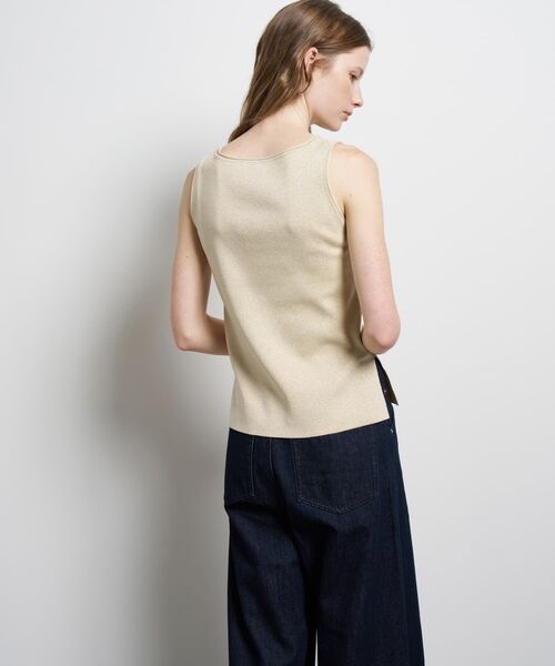 LANVIN en Bleu（ランバンオンブルー）の「ラメノースリーブニット（ニット/セーター・レディース・グレー/チャコールグレー/ベージュ・38）」の21枚目の写真