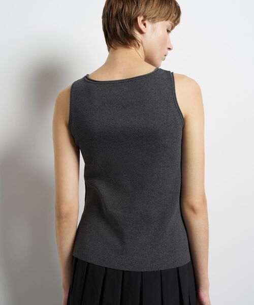 LANVIN en Bleu（ランバンオンブルー）の「ラメノースリーブニット（ニット/セーター・レディース・グレー/チャコールグレー/ベージュ・38）」の13枚目の写真