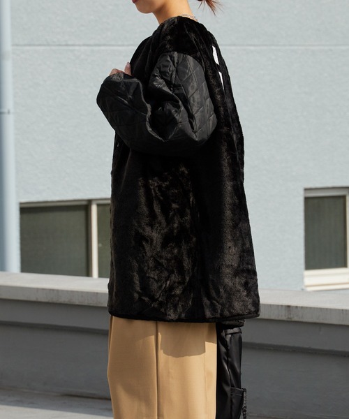HOUSTON（ヒューストン）の「HOUSTON / ヒューストン M-51 PARKA ミリタリータグ モッズパーカー（モッズコート・メンズ・ブラック/オリーブ・XS/S）」の14枚目の写真
