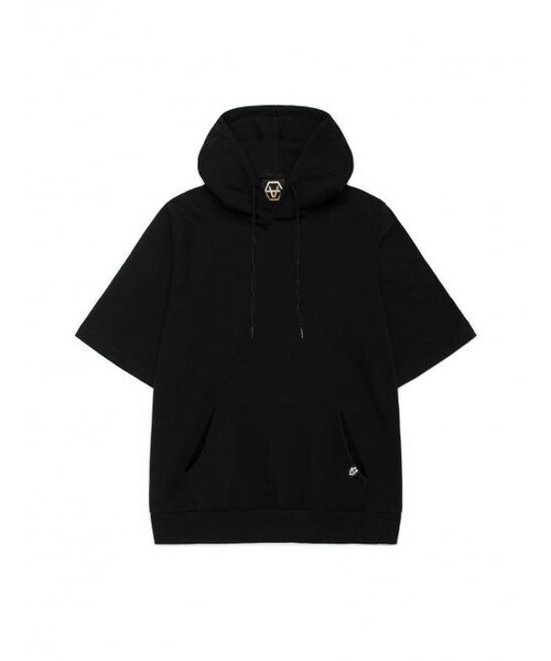EIGHTVOLUME(エイトボリューム)の「EVブランド スカル 半袖フードパーカー (ブラック)(パーカー・メンズ・その他・ONESIZE)」の2枚目の写真