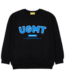UGMTロゴ 裏毛 オーバーサイズ スウェット Tシャツ ブラック