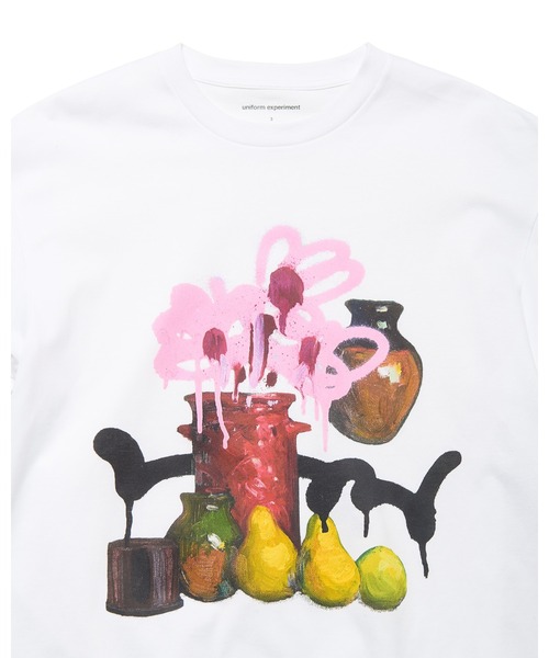 uniform experiment（ユニフォームエクスペリメント）の「MICHAEL CHERNO: RED VASE TEE（Tシャツ/カットソー・メンズ・ブラック/ホワイト・1/5/4/3/2）」の6枚目の写真