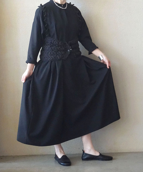 JOURNAL STANDARD LUXE(ジャーナルスタンダード ラックス)の「《追加》トロピカル Utility-ワンピース(ワンピース・レディース・ブラック・FREE)」の9枚目の写真