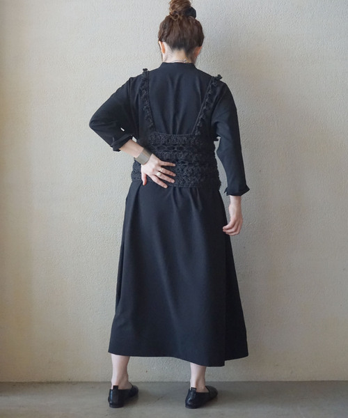 JOURNAL STANDARD LUXE(ジャーナルスタンダード ラックス)の「《追加》トロピカル Utility-ワンピース(ワンピース・レディース・ブラック・FREE)」の11枚目の写真