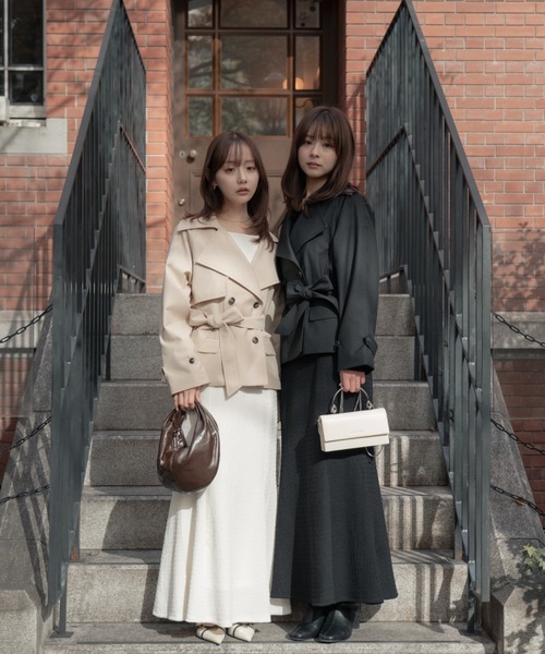 senee ウエストベルトトレンチジャケット SENEE（セニー）の「waist belt trench jacket（ウエストベルト