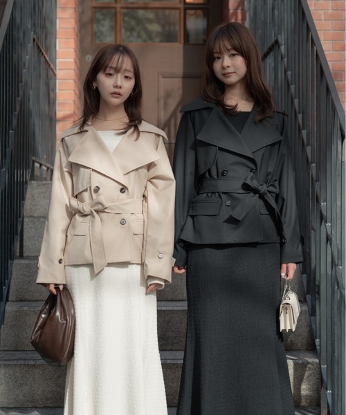 senee ウエストベルトトレンチジャケット SENEE（セニー）の「waist belt trench jacket（ウエストベルト