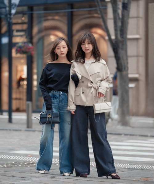 ジャケット・アウター SENEE waist belt trench jacket SENEE（セニー）の「waist belt trench jacket（ウエストベルト