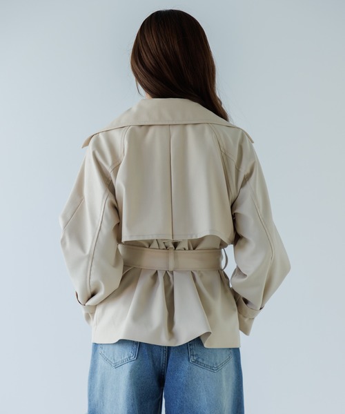 senee ウエストベルトトレンチジャケット SENEE（セニー）の「waist belt trench jacket（ウエストベルト