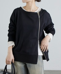 Lui's | 前ファスナーオフショルダースウェット(Tシャツ/カットソー)
