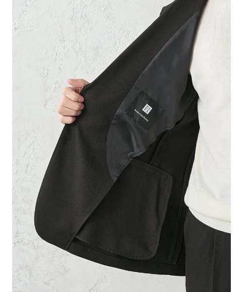 Perfect Suit FActory（パーフェクトスーツファクトリー）の「【裾上げ済み/上下セット】 Smart Pick！ 洗える ストレッチ セットアップ　スーツ ビジネス/カジュアル（スーツセット・メンズ・ブラック/グレー/ネイビー・L/LL/S/M）」の5枚目の写真