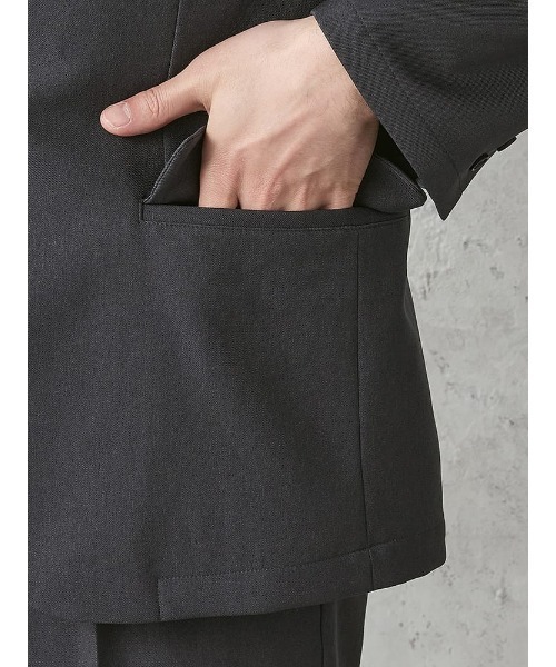 Perfect Suit FActory(パーフェクトスーツファクトリー)の「【裾上げ済み/洗える/上下セット】 Smart Pick! ストレッチ セットアップ スーツ ビジネス/カジュアル(スーツセット・メンズ・ブラック/グレー/ネイビー・L/LL/S/M)」の22枚目の写真