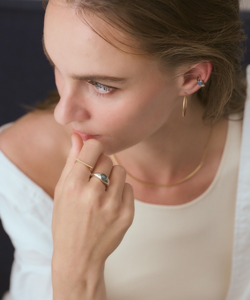 シルバー／K10ダークオパールリング（リング）｜agete（アガット）の