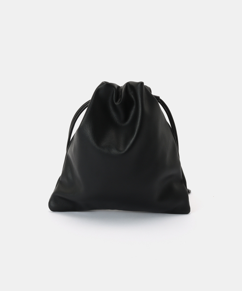 B.C STOCK（ベーセーストック）の「ランダムスタッズ巾着バッグ（ショルダーバッグ・レディース・ブラック/カーキ・FREE）」の5枚目の写真