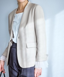 ROPE' PICNIC（ロペピクニック）の「360°ウルトラストレッチ ノーカラージャケット/UVカット・花粉ガード・入卒式・セットアップ対応（ノーカラージャケット）」