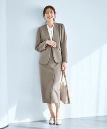 ノーカラージャケット（ベージュ系）ファッション通販 - ZOZOTOWN