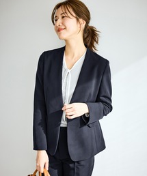 ROPE' PICNIC（ロペピクニック）の「360°ウルトラストレッチ ノーカラージャケット/UVカット・花粉ガード・入卒式・セットアップ対応（ノーカラージャケット）」